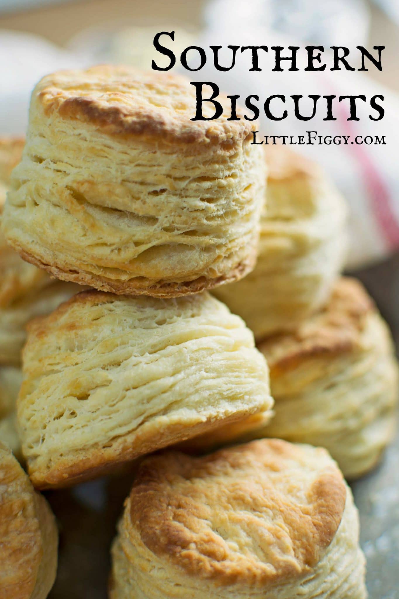 Easy to make, buttery and flaky, Southern Biscuits! Recipe @LittleFiggyFood