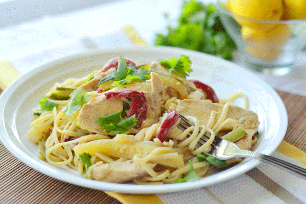 Chicken Linguine with Lemon Sauce