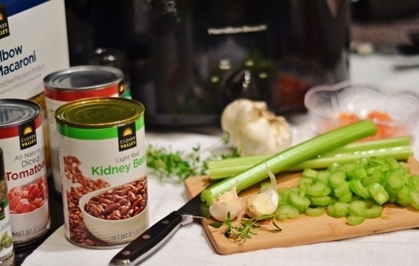 Prep for Pasta e Fagioli