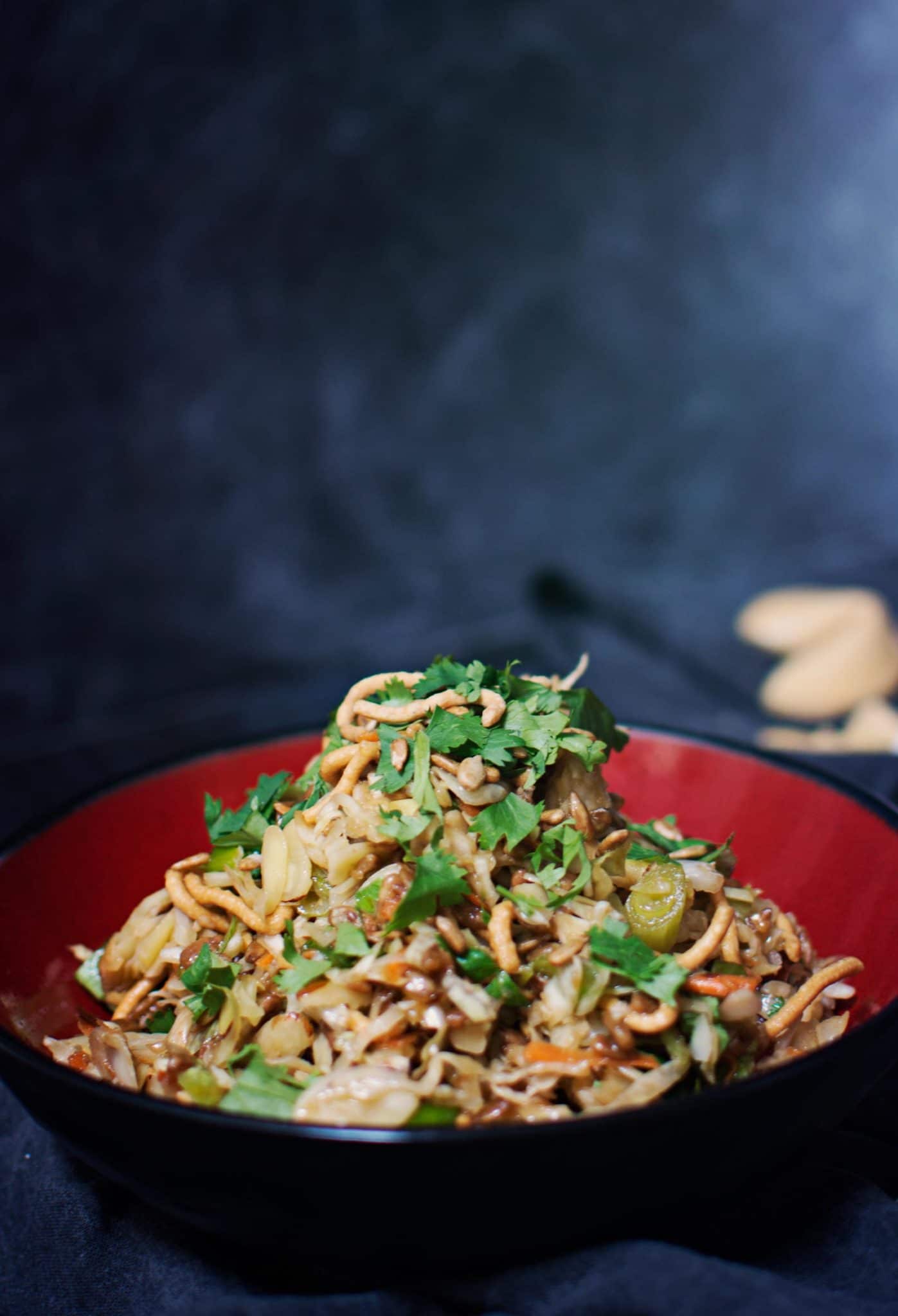 Try this easy to make and tasty Oriental Salad! Recipe from @LittleFiggyFood.