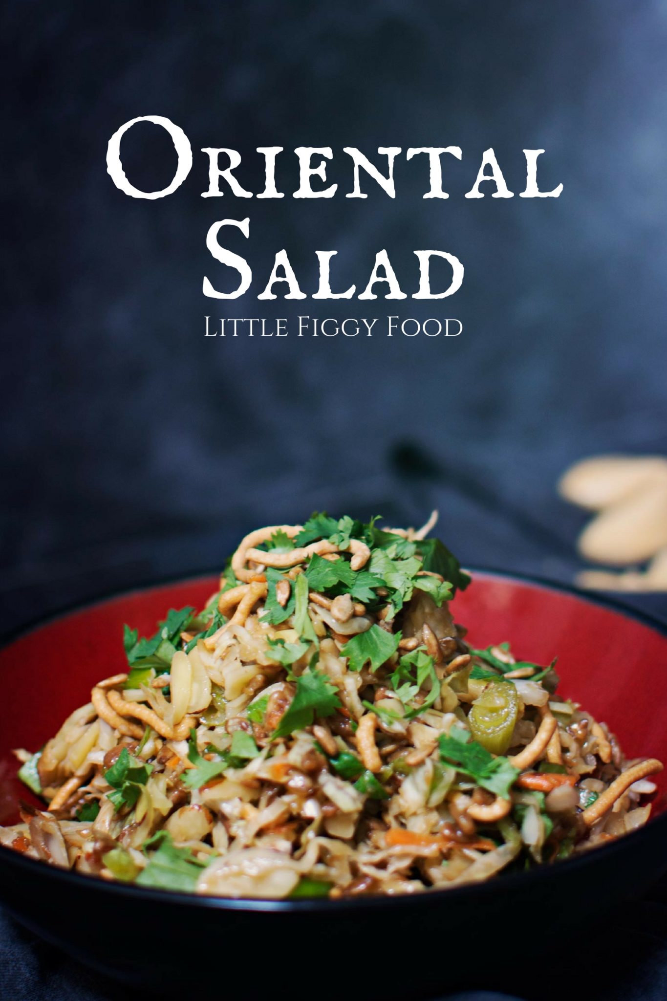 Try this easy to make and tasty Oriental Salad! Recipe from @LittleFiggyFood.