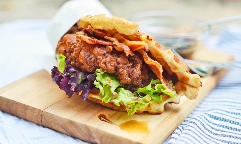 Chicken-Waffle-Wrap-@LittleFiggyFood-#Breakfastfordinner