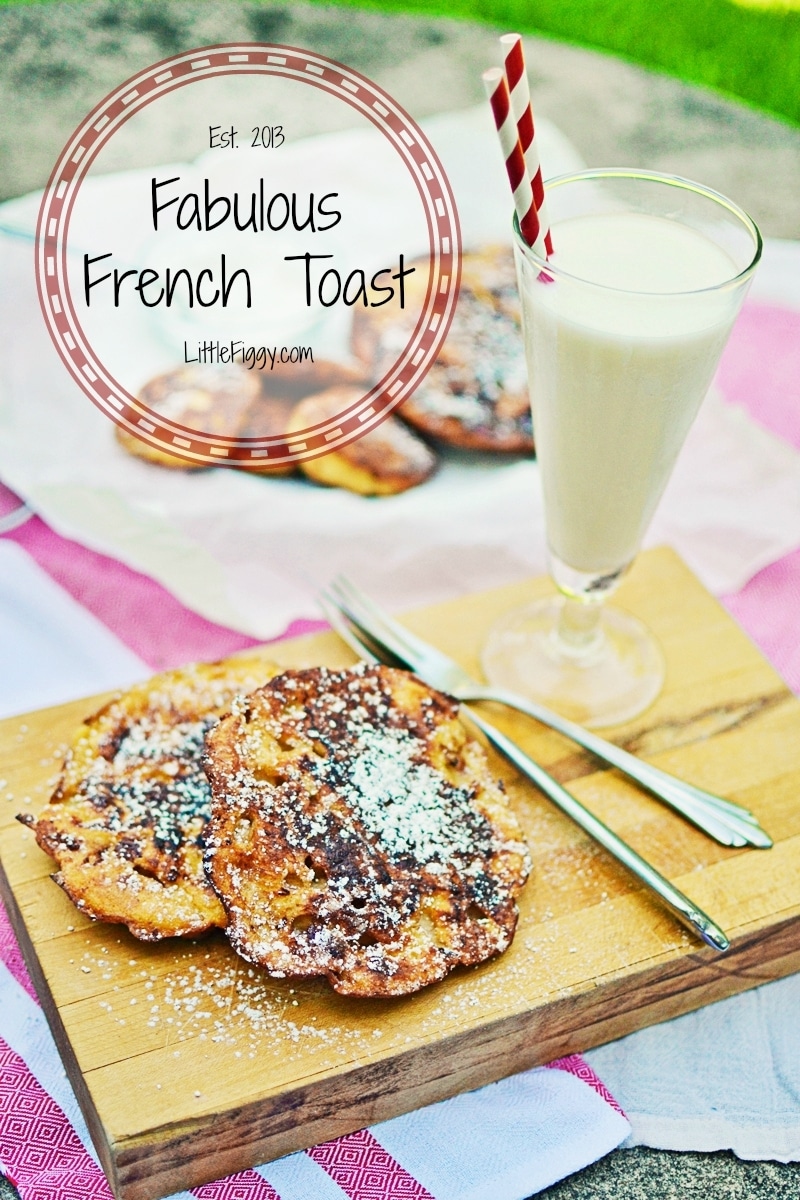 Use Bagels or any nice thick bread for this recipe from @LittleFiggyFood-#FrenchToast