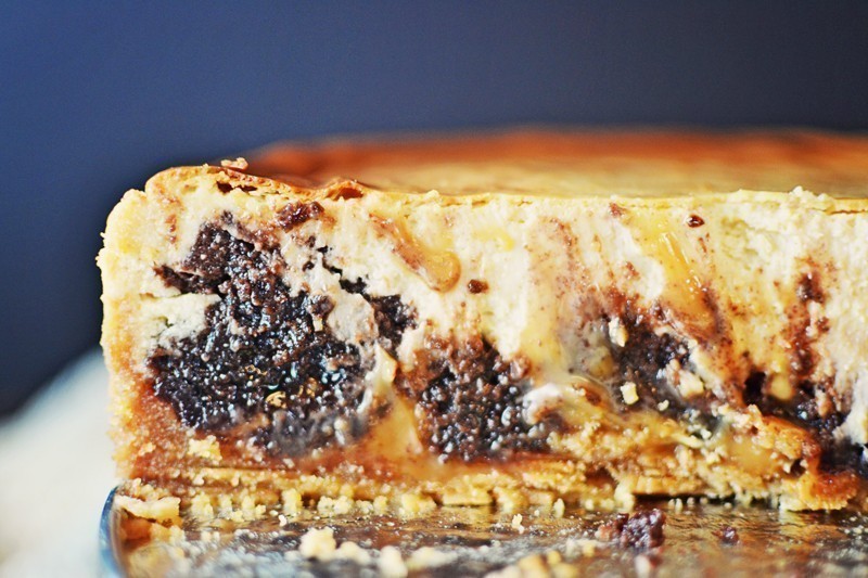 #Caramel #Brownie #Cheesecake