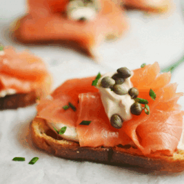 #LittleFiggyFood - #SmokedSalmon - #Crostini - #Appetizers