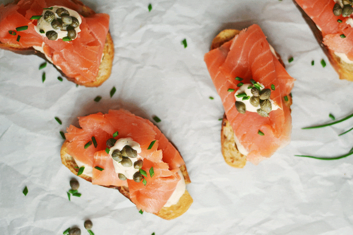 #LittleFiggyFood - #SmokedSalmon - #Crostini - #Appetizers