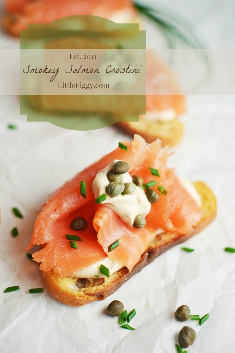 #LittleFiggyFood - #SmokedSalmon - #Crostini - #Appetizers