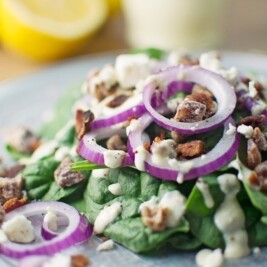 #Salad - #Cheese - #SpinachSalad - @LittleFiggyFood