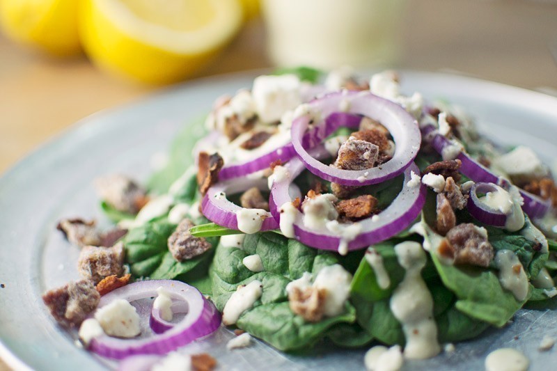 #Salad - #Cheese - #SpinachSalad - @LittleFiggyFood