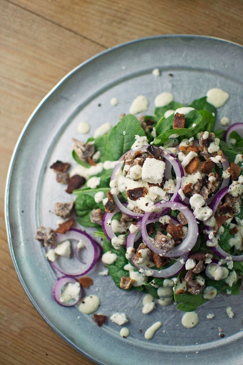 #Salad - #Cheese - #SpinachSalad - @LittleFiggyFood