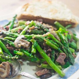#Asparagus - #Mushrooms - @LittleFiggyFood