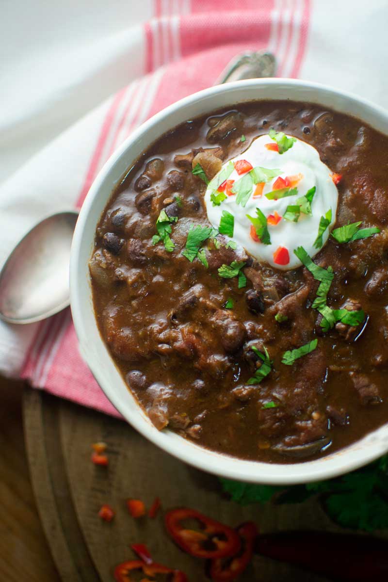 #SlowCooker - #Chili - #TexasStyleChili - @LittleFiggyFood