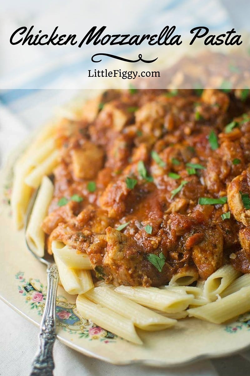 #ChickenMozzarellaPasta - #Pasta - @LittleFiggyFood - #ThePioneerWoman