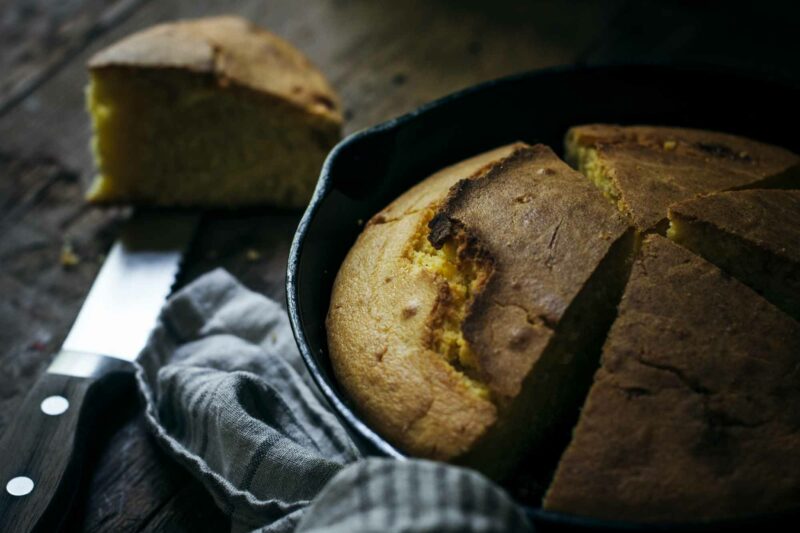 Slices of cornbread