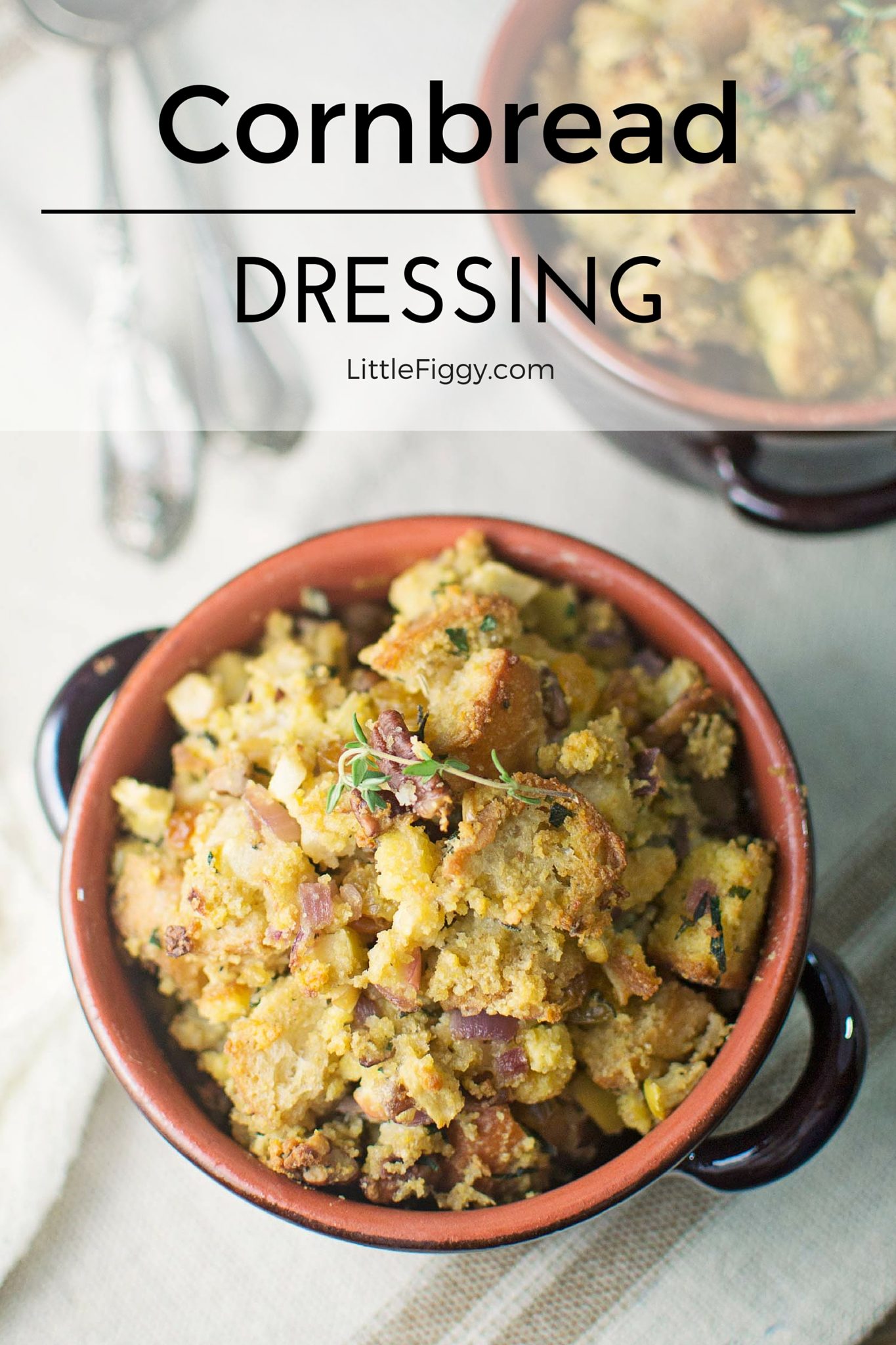 Cornbread Dressing - #HolidayFood - @LittleFiggyFood