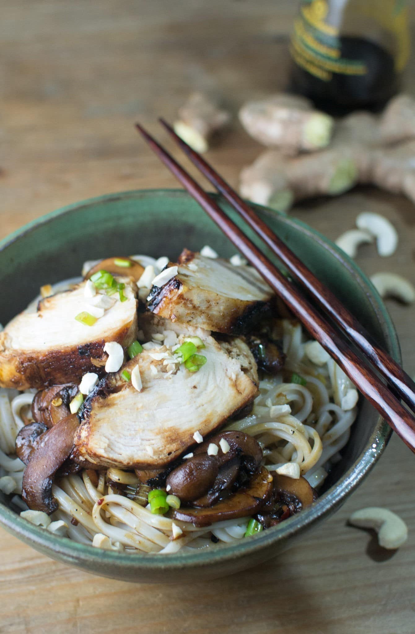 Ginger Chicken Noodle Bowl