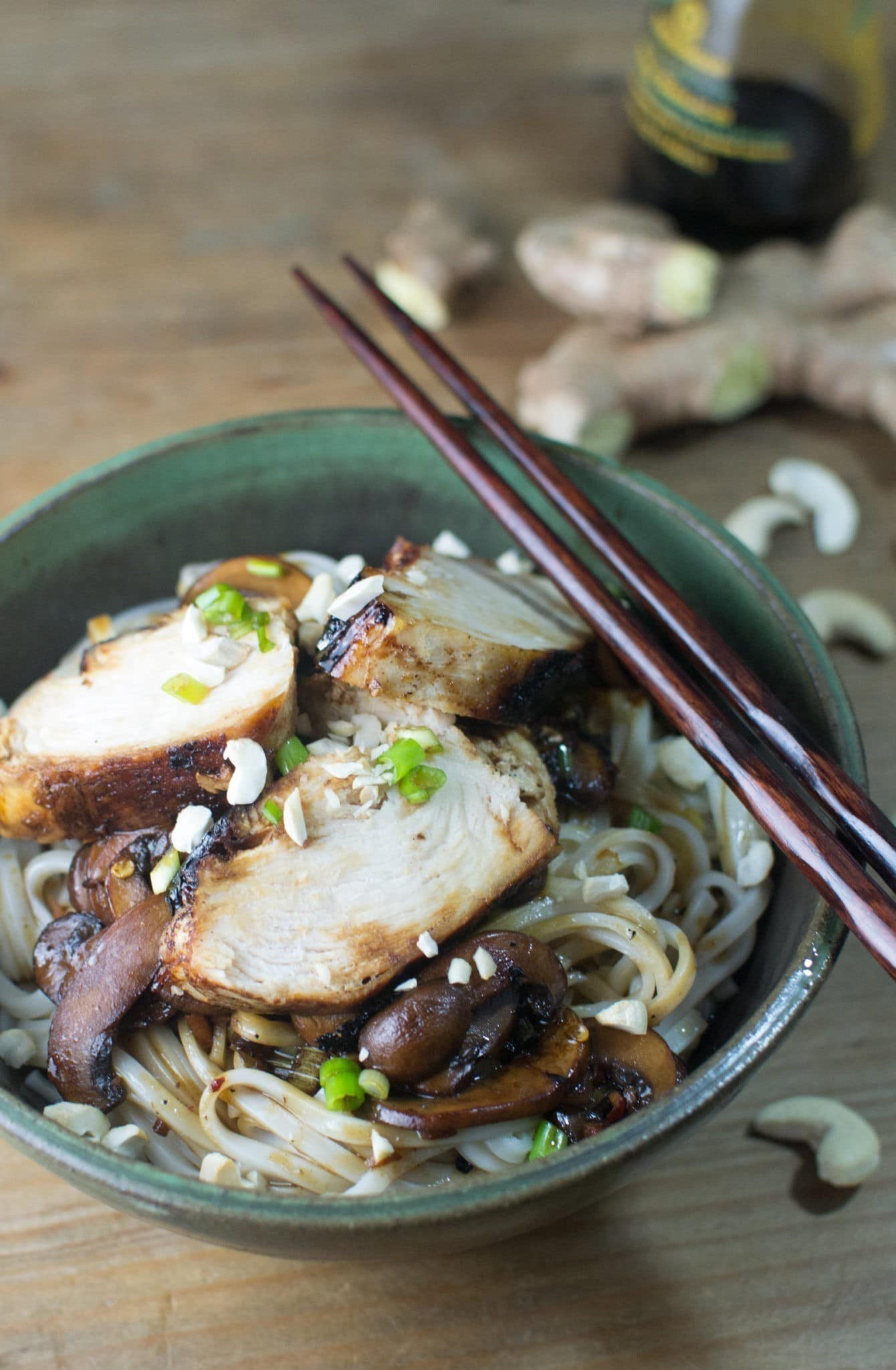 Ginger Chicken Noodle Bowl 