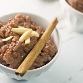 #Chocolate Rice Pudding - @LittleFiggyFood - #Dessert