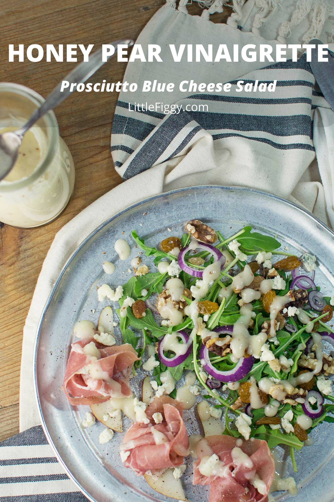 Honey Pear Vinaigrette - @LittleFiggyFood - #Salads