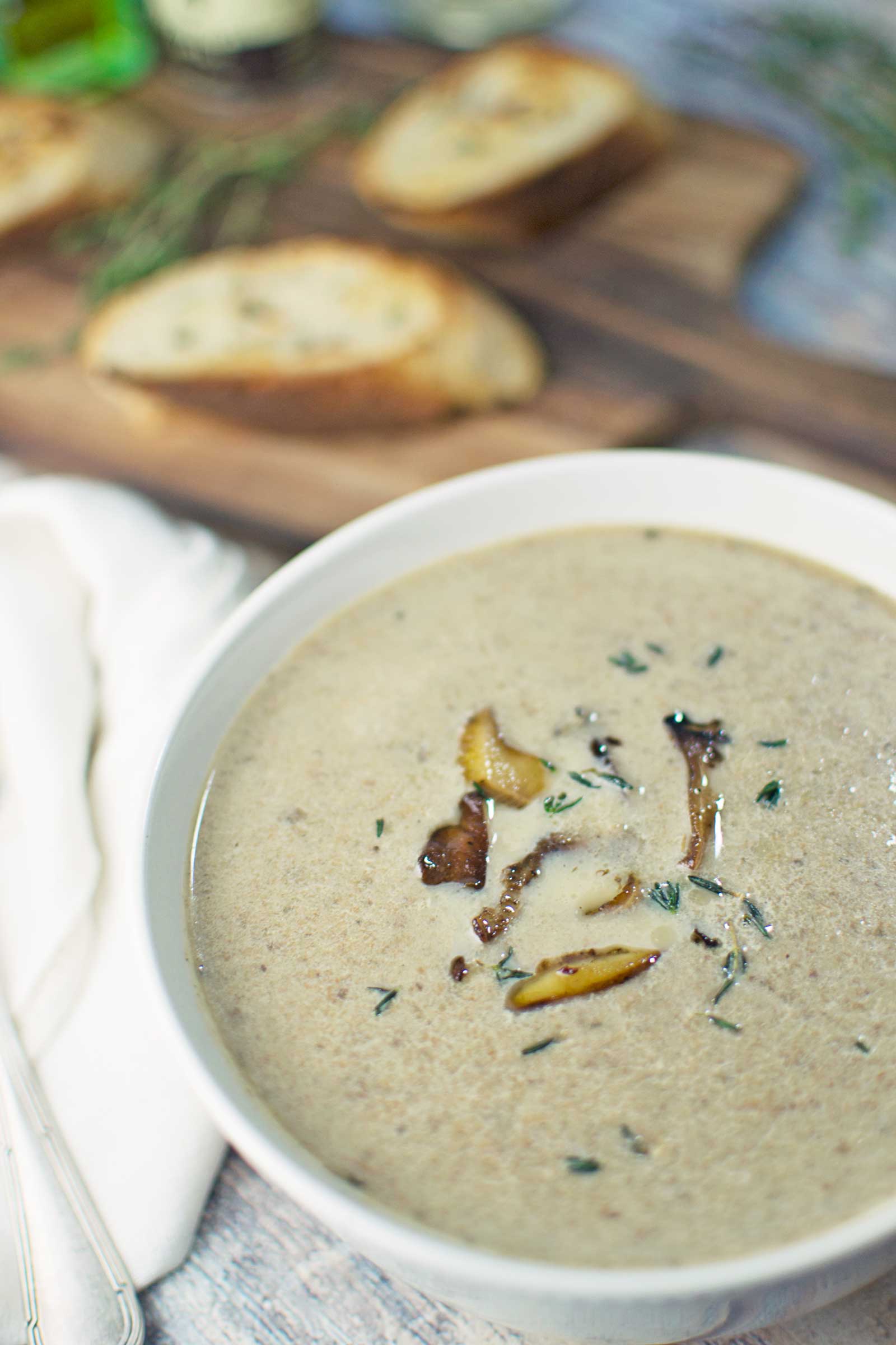 Mushroom Soup - #Mushrooms - @LittleFiggyFood