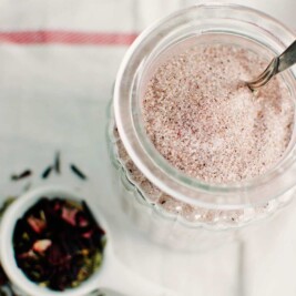 Citrus & Hibiscus Sugar. Add subtle flavor to your next cup of herbal tea, or use to sprinkle on top of your cookies & cakes. #Recipe found @LittleFiggyFood