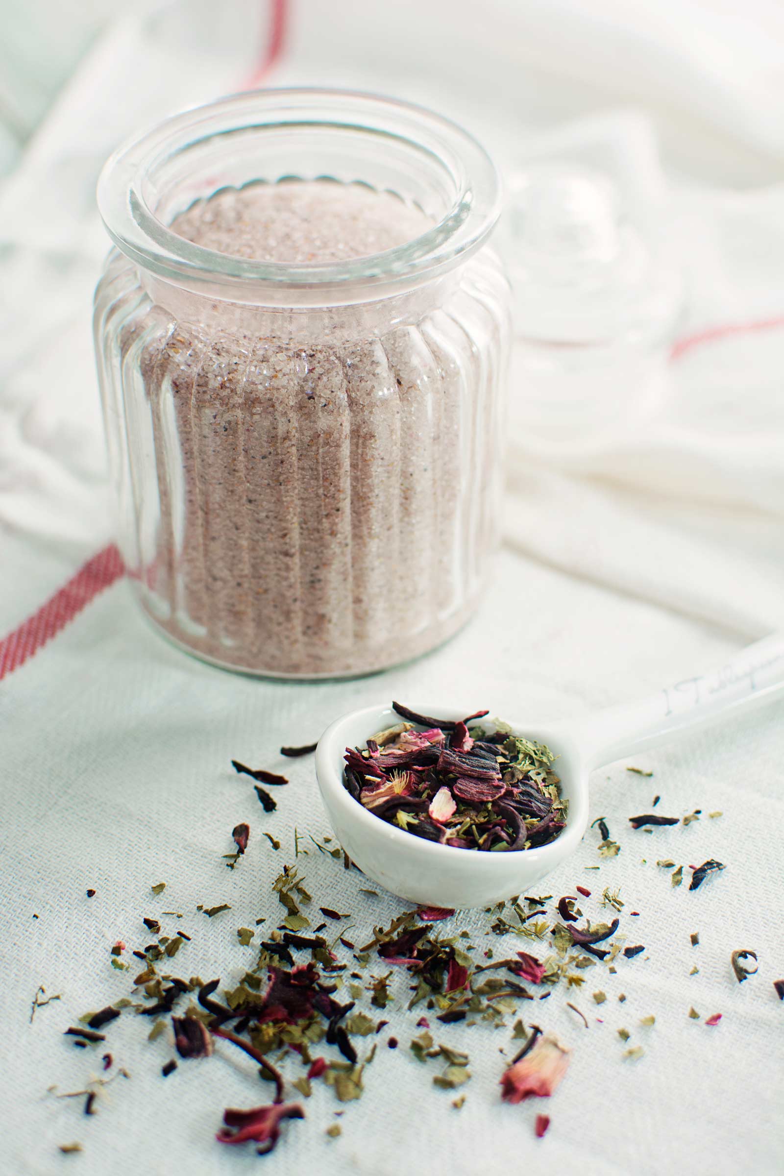 Citrus & Hibiscus Sugar. Add subtle flavor to your next cup of herbal tea, or use to sprinkle on top of your cookies & cakes. #Recipe found @LittleFiggyFood