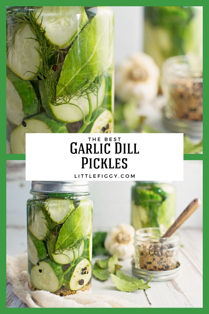 Garlic Dill Pickles An Easy Refrigerator Pickles Recipe Little