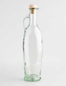 Clear Glass Oil Bottle