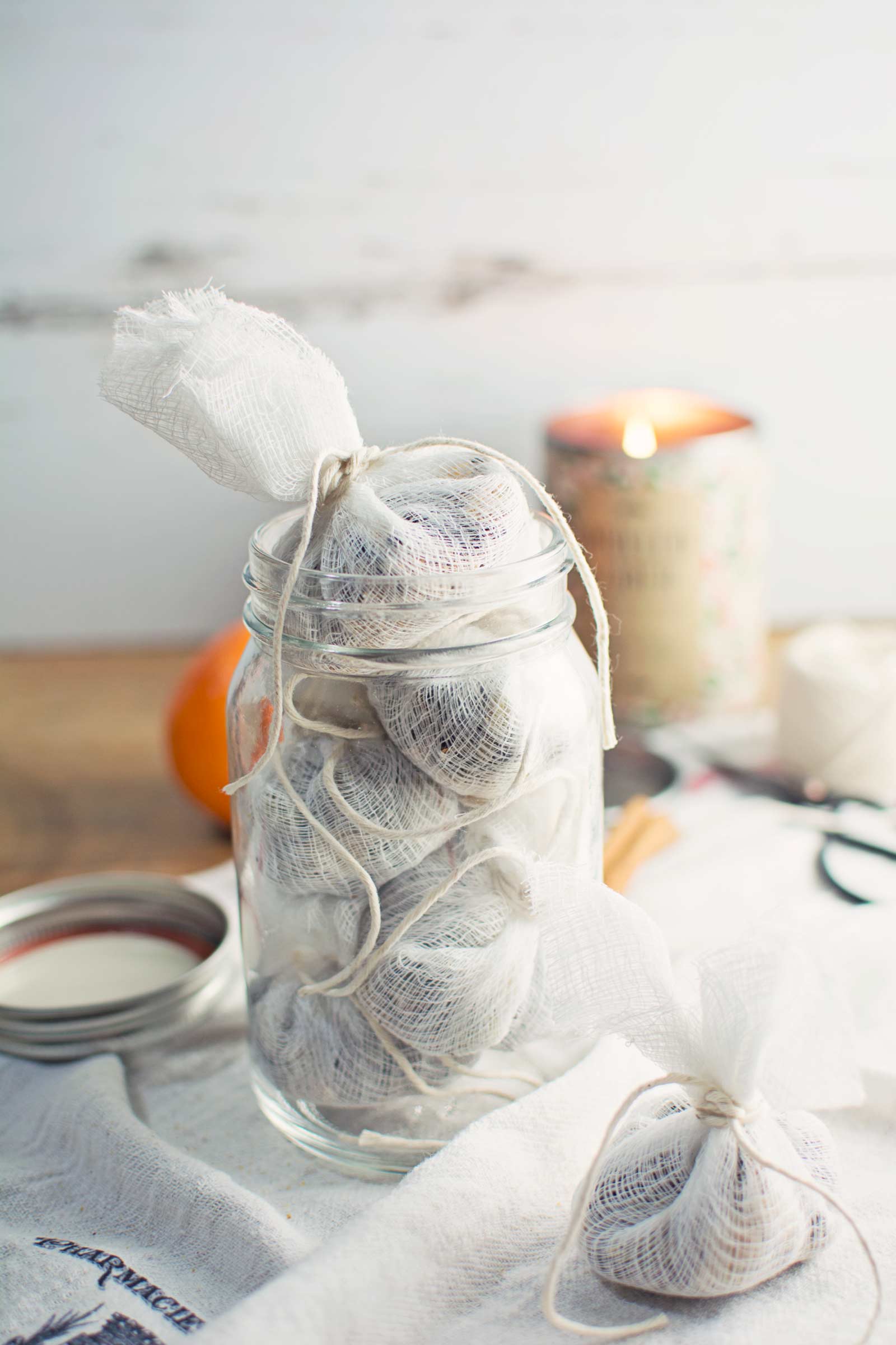 Mulling Spices, warm up a bottle of red wine or apple cider and add these spices to create cozy drinks! 