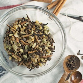 Mulling Spices, warm up a bottle of red wine or apple cider and add these spices to create cozy drinks!