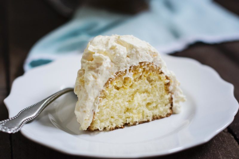 Pea Pickers Cake (also known as Cool Whip Cake), a childhood favorite that's easy to make and full of mandarin oranges and crushed pineapple! Recipe @LittleFiggyFood
