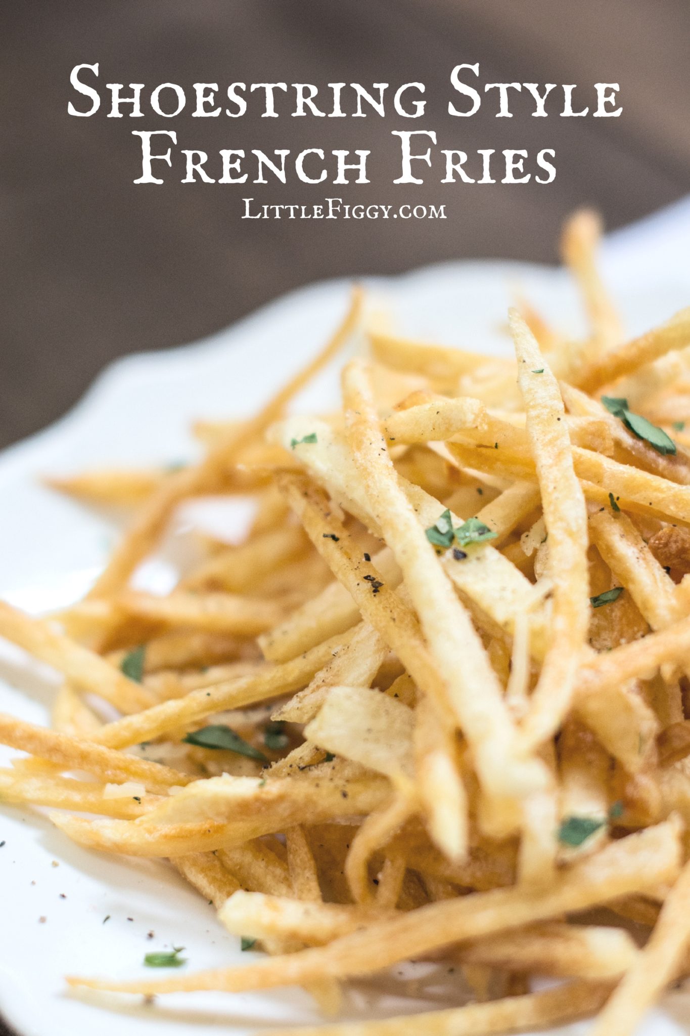 Enjoying these shoestring style French Fries! Find the recipe @LittleFiggyFood