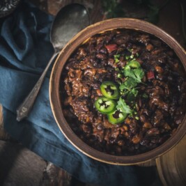 Dish of smoky beans summer sides recipe