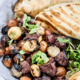 Aussie Honey Lamb Kabobs are so beautifully flavored and easy to make! Get the recipe at Little Figgy Food. They're #Aussome @aussiebeeflamb @biggreenegg #ad
