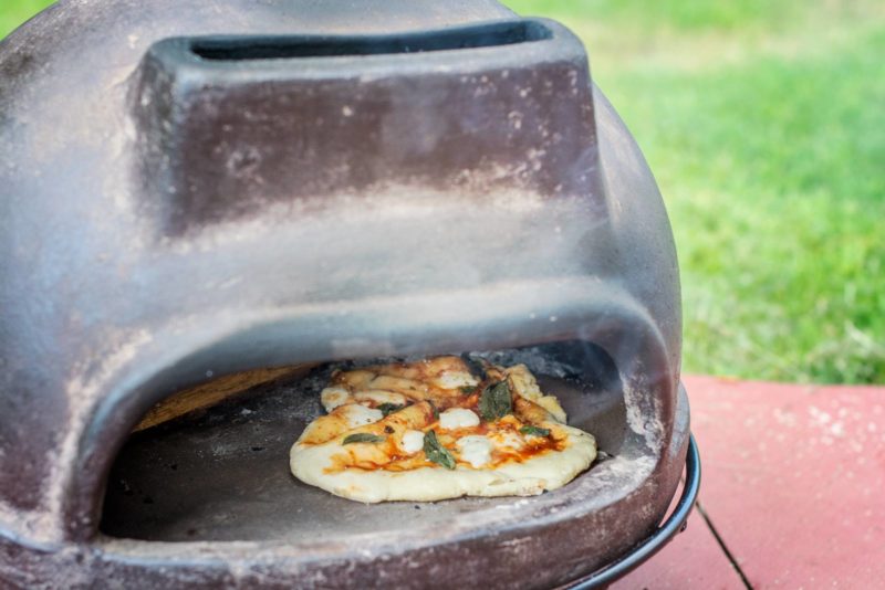 Make your grilled pizza your way then bake it up on the grill or in a wood fire pizza oven for the best pizza you'll ever enjoy! Recipe at Little Figgy Food.