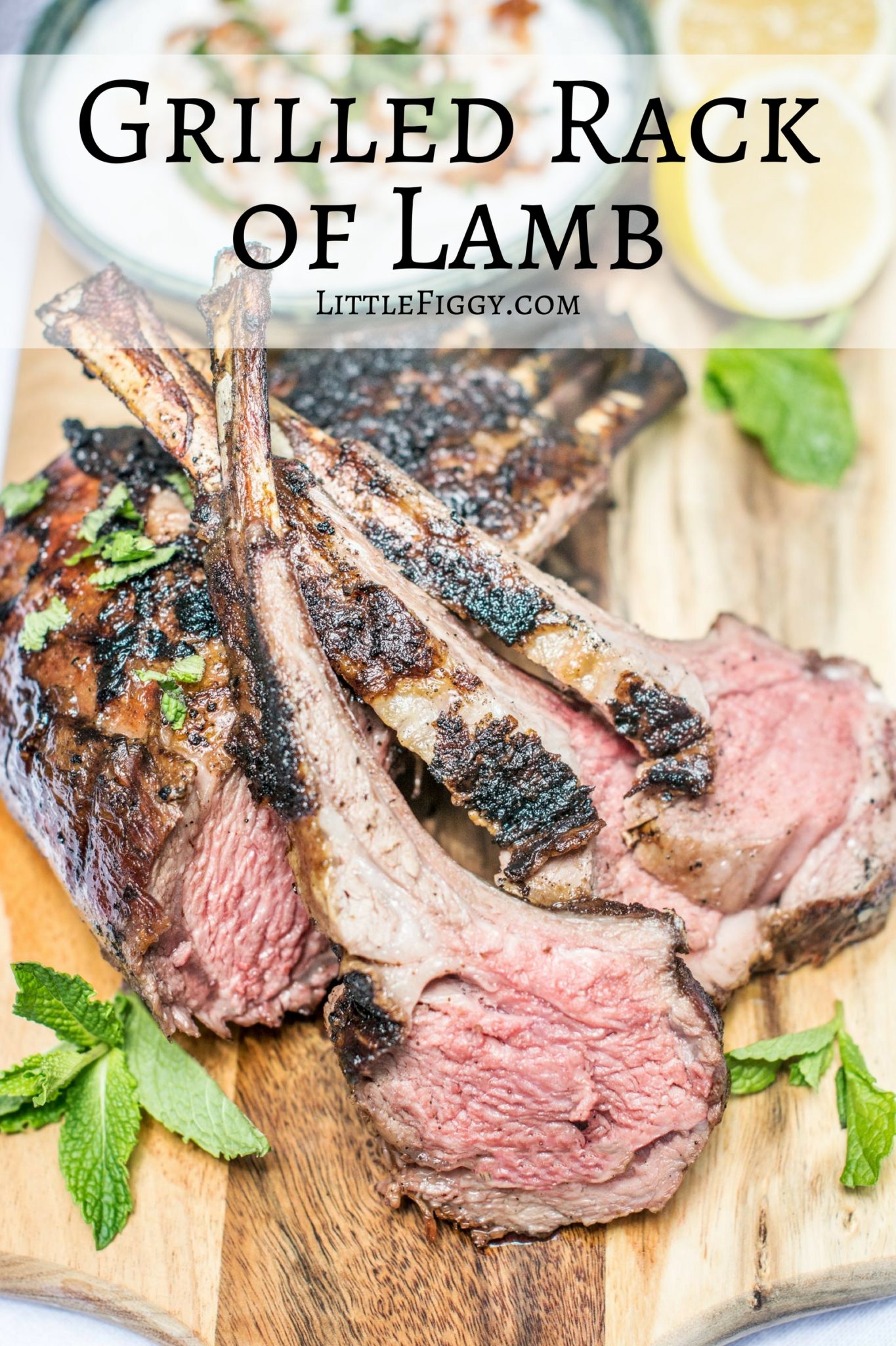 Aussie Grilled Rack of Lamb, so easy to make and amazingly tasty! #GreaterOutdoors It's #Aussome @aussiebeeflamb @biggreenegg #ad