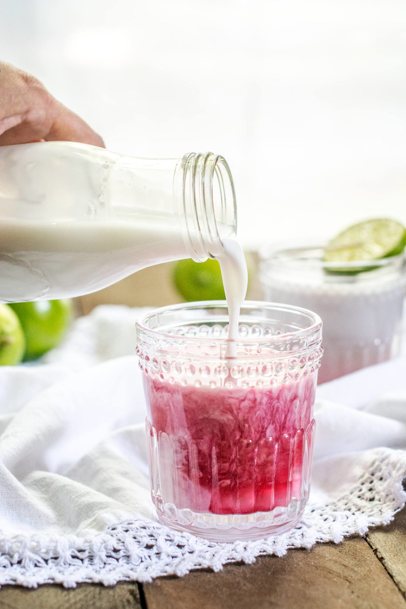 Mixing it up, Lime Passion Fruit and Coconut Latte. Get the Starbucks copycat recipe at Little Figgy Food