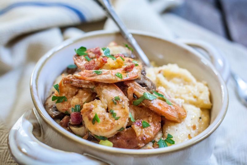 A gorgeous southern favorite, Shrimp and Grits. Get this recipe from Little Figgy Food and enjoy!