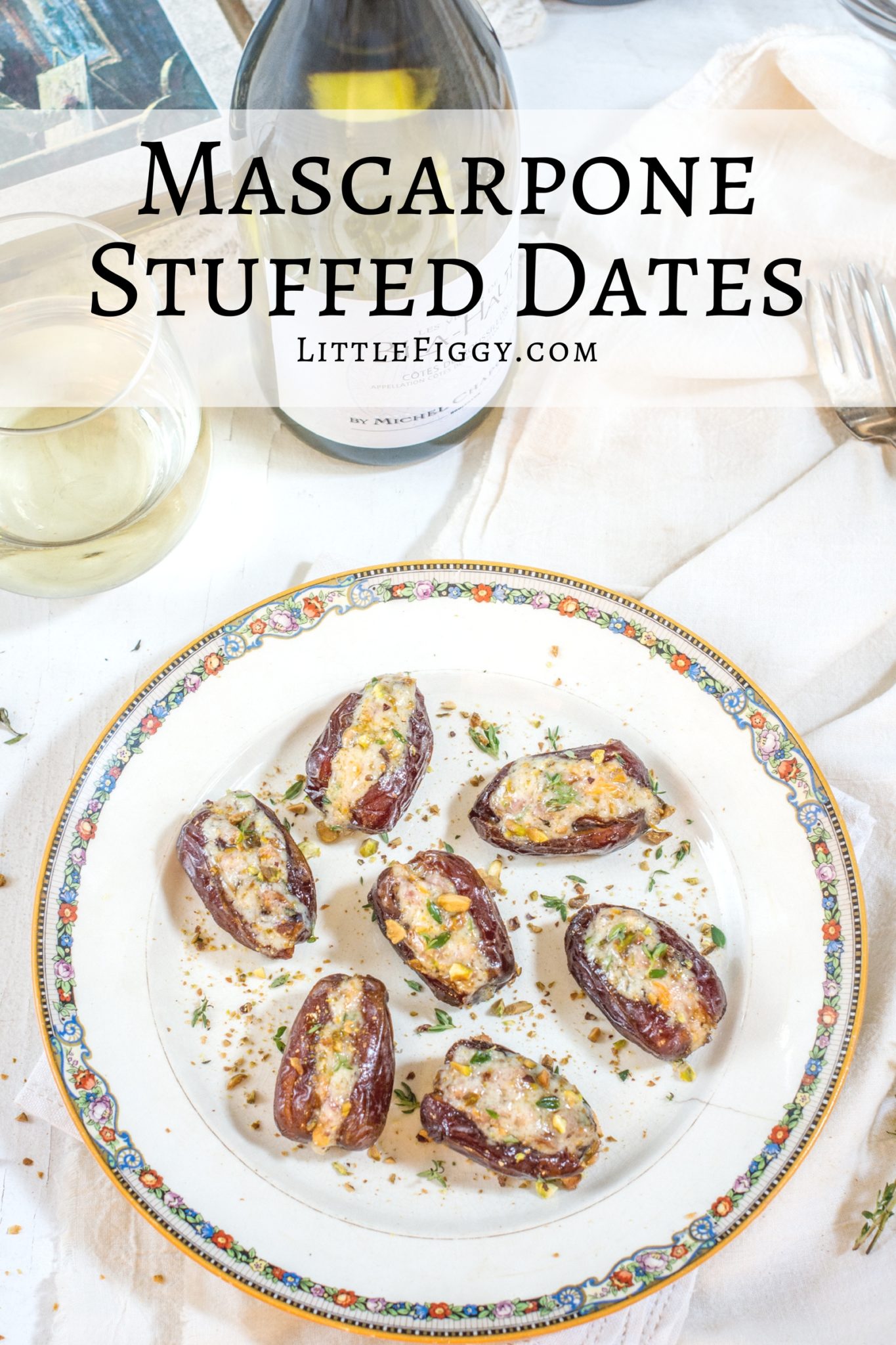 Mascarpone Stuffed Dates