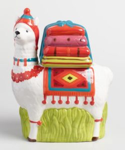 Ceramic Llama Cookie Jar