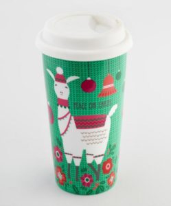 Green Merry Llama Not A Paper Cup