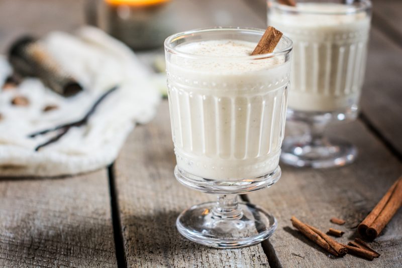 A Boozy and Merry Eggnog, perfect for celebrating the holidays! Get the recipe at LIttle Figgy Food!