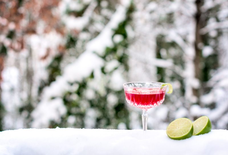 Pomegranate Daisy Cocktail, a great drink for celebrating the holidays!
