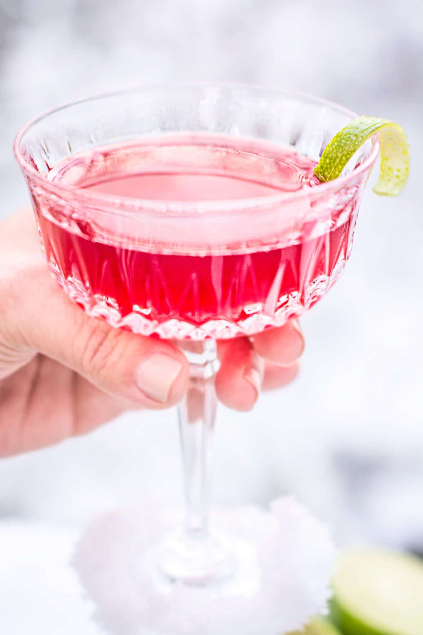 Pomegranate Daisy Cocktail, a great drink for celebrating the holidays!