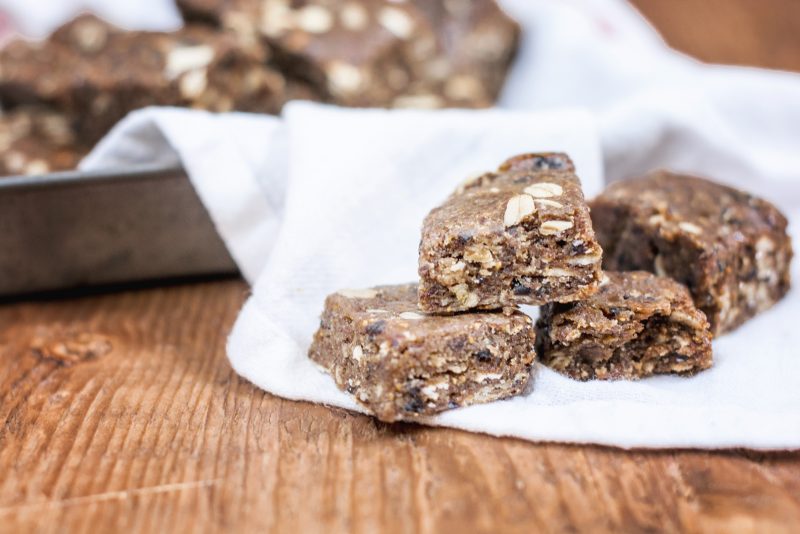 Date and Fig Snack Bars, perfect to give a boost of energy when you are on the go and easy to travel with. Get the recipe at Little Figgy Food. #ad #LetsGoPlaces #4Runner #DriveToyota