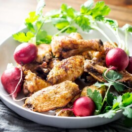 Enjoy these Beer Glazed Chicken Wings and find out what one of my favorite kitchen hacks is. Get the recipe at Little Figgy Food! #ad #JustPopandCook @pop.and.cook