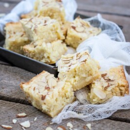 Enjoy this White Chocolate Blondies recipe, with a touch of coconut and lime to brighten things up! Get the recipe at Little Figgy Food. #ad #DriveToyota #LetsGoPlaces #Prius