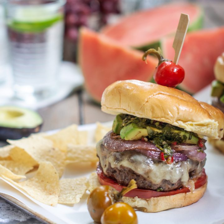 The best chimichurri burger recipe