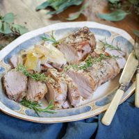Roast Pork Loin with Garlic and Rosemary
