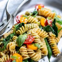 Almond Pesto with Pasta